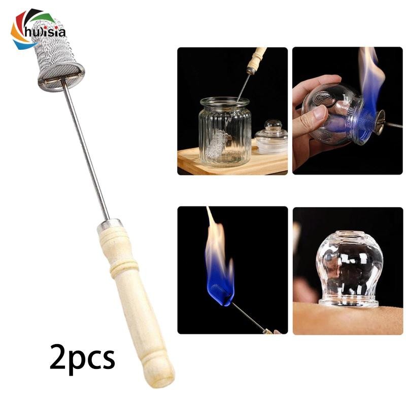 [chulisia] ไฟฉายป้อง 2x ชุดป้องสแตนเลส Igniter Universal จีน Acupoint