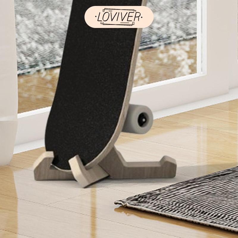 Flameer ชั้นวางสเก็ตบอร์ดทนทาน Stable ปฏิบัติ Organizer สไตล์ไม้สโนว์บอร์ดสําหรับ Club Skate Shop กา