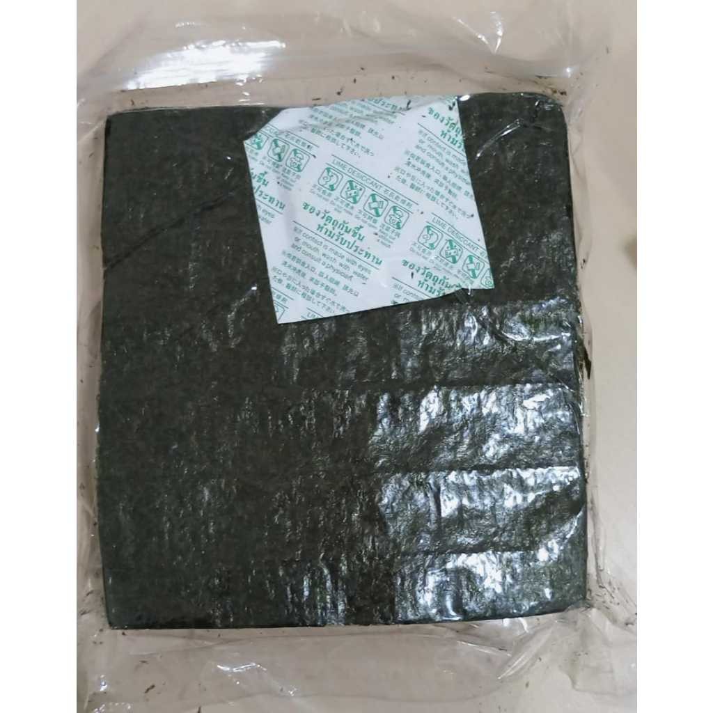 HIJAU SUSHI NORI 100 แผ่น SUSHI NORI LASTEN 100 แผ่น SUSHI NORI PREMIUM สีเขียวเข้ม
