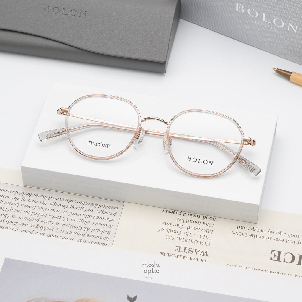 แว่นสายตา BOLON รุ่น Omiya BA6008 B13 Transparent Rose Gold