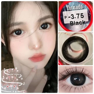 คอนแทคเลนส์ รุ่น Tornado/Ternado สีดำ/น้ำตาลเข้ม Black/Choco มีค่าสายตา (0.00)-(-10.00) มีอย.
