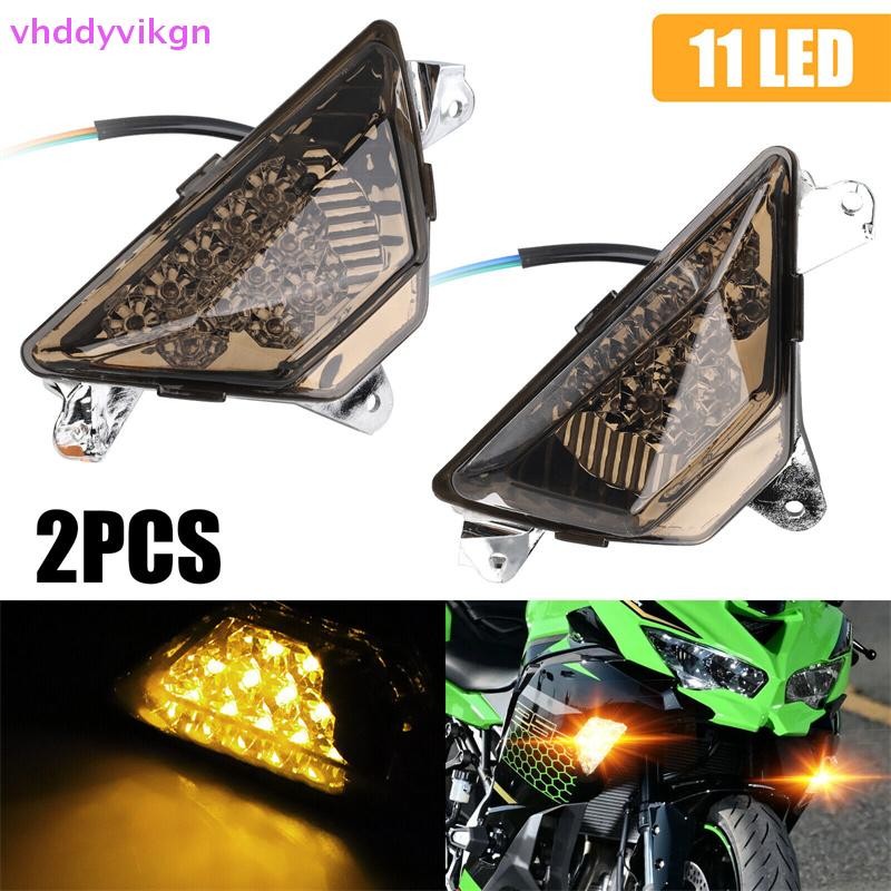 VHDD ไฟเลี้ยวด้านหน้าสําหรับ KAWASAKI NINJA 250 300 400 650 1000 ZX6R 2013-2021 2020 18 อุปกรณ์เสริมรถจักรยานยนต์ TH