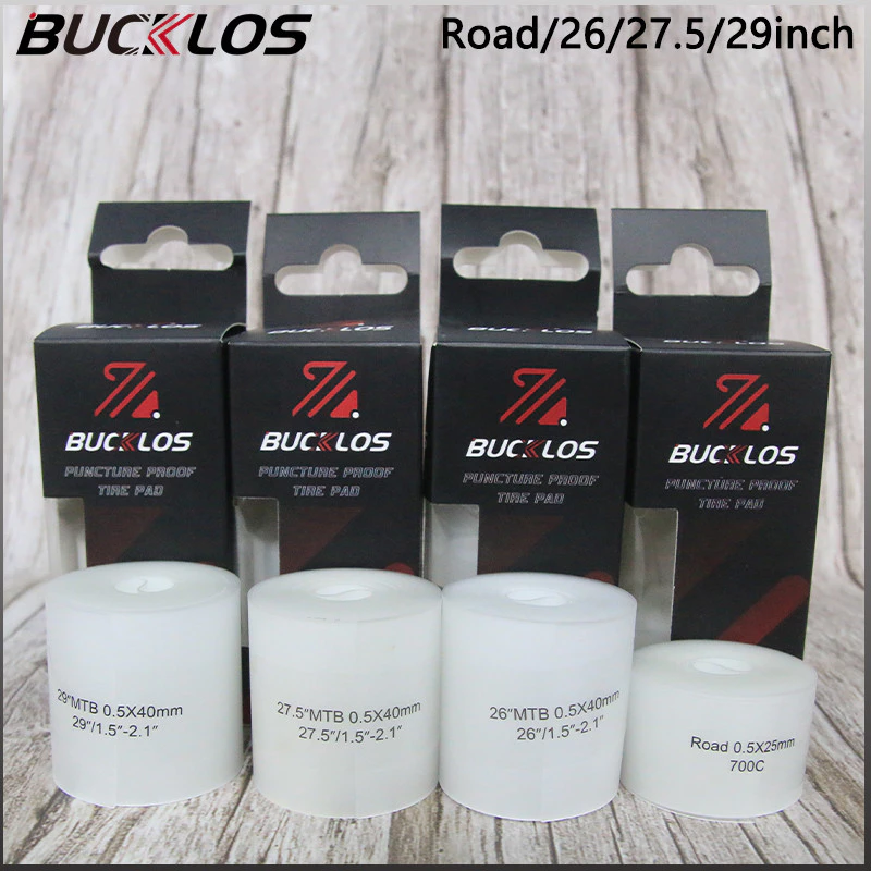 Bucklos เทปกันหนามสำหรับรองยาง จักรยาน สำหรับใส่ล้อจักรยาน กันรั่ว กันหนามแทง 26/27.5/29/700c เศษแก้ว ยางรอยจักรยาน
