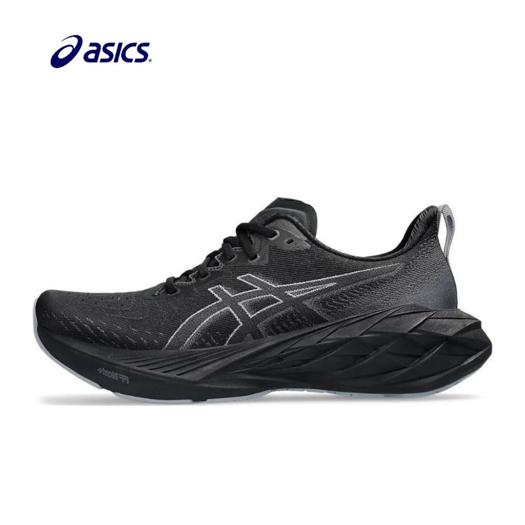 Asics: novablast 4 Men Running Shoes Men Genuine Leather Wide Running Shoes 2E black/graphite Grey g