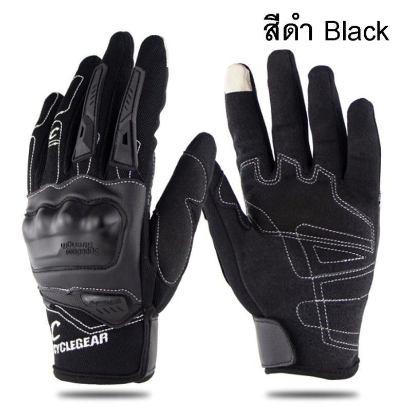 [Readystock] ขี่เผ่าถุงมือรถจักรยานยนต์ลื่นขับรถความปลอดภัยหน้าจอสัมผัสระบายอากาศโทรศัพท์มือถือ