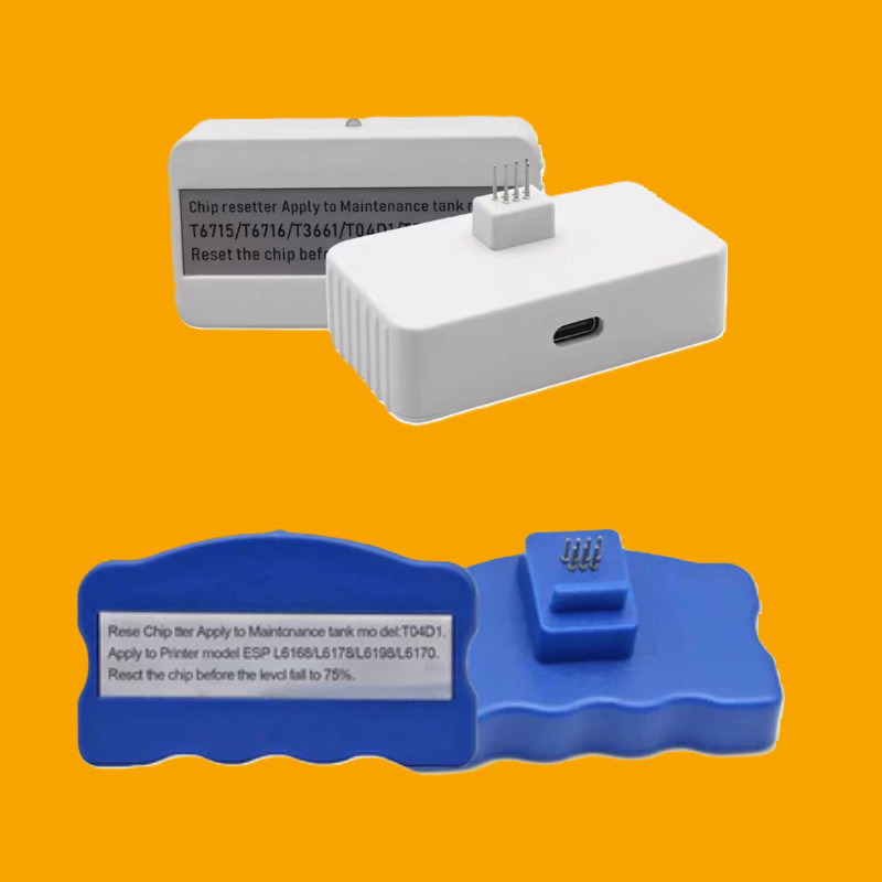 Epson T6716 T6715 T6714 T3661 T04D1 T04D0 กล่องบํารุงรักษารีเซ็ตชิป