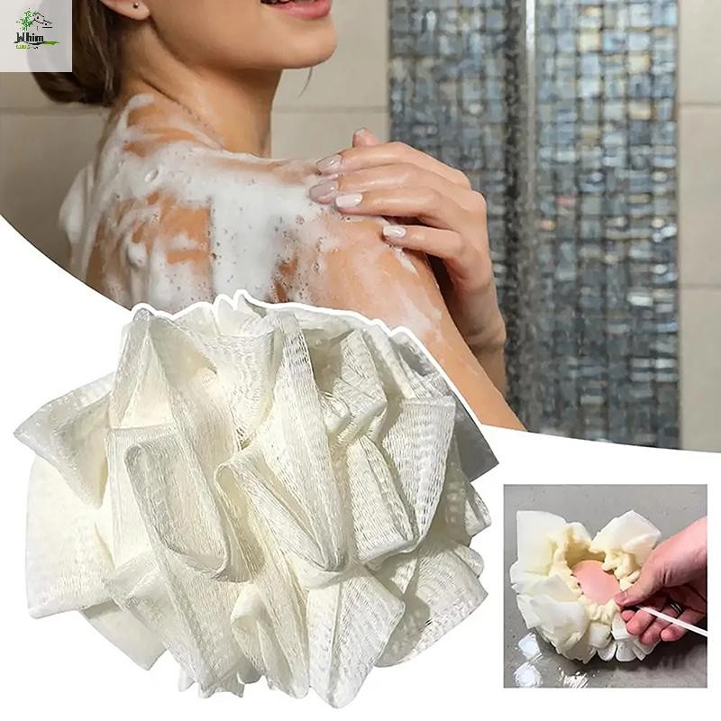 Cod 2-in-1 Bath Loofah Sponge Silk Melon Bath Ball Towel Soft Exfoliag Shower Sponge For Skin Rejuvenation Pampering ใหม่