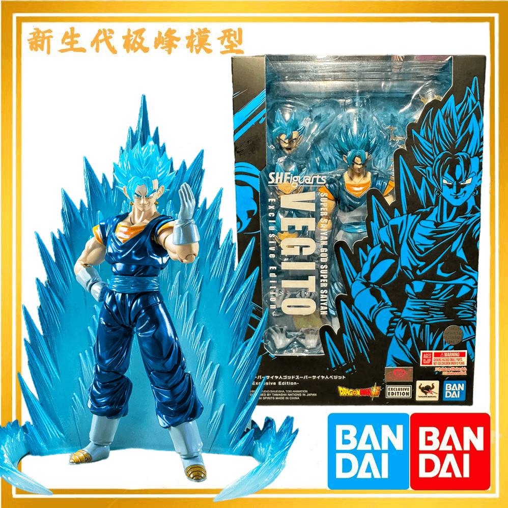 Bandai SHF Super Blue Vegeta Super Saiyan God Dragon Ball Soul Limited โมเดลฟิกเกอร์