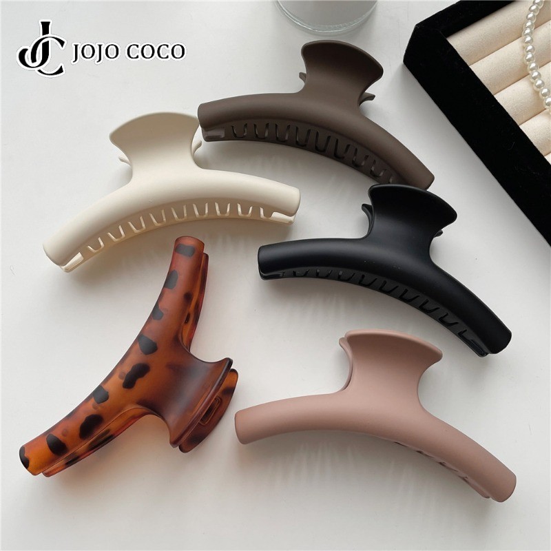 Jojo COCO คลิปจับโค้งสไตล์ Ins แฟชั่นเรียบง่ายอุปกรณ์เสริมกิ๊บติดผมผู้หญิงระดับไฮเอนด์