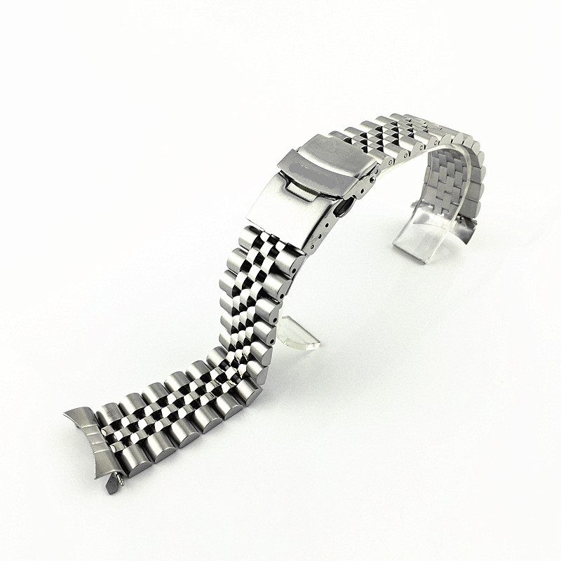 2pcs สแตนเลสตรงโค้ง End Link นาฬิกาสายเชื่อมต่ออะแดปเตอร์สําหรับ Seiko Jubilee Oyster 18 มม.20 มม.22 มม.24 มม.SKX007 SKX009 SKX173 SKX175 19 มม.21 มม.23 มม.