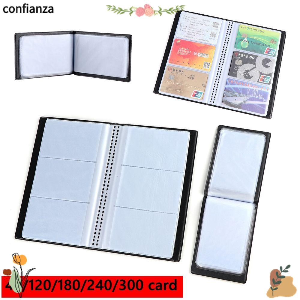 การ์ด CONFIANZA อัลบั้มบัตรเครดิตกระดาษหัตถกรรมคอลเลกชันหนังสือ