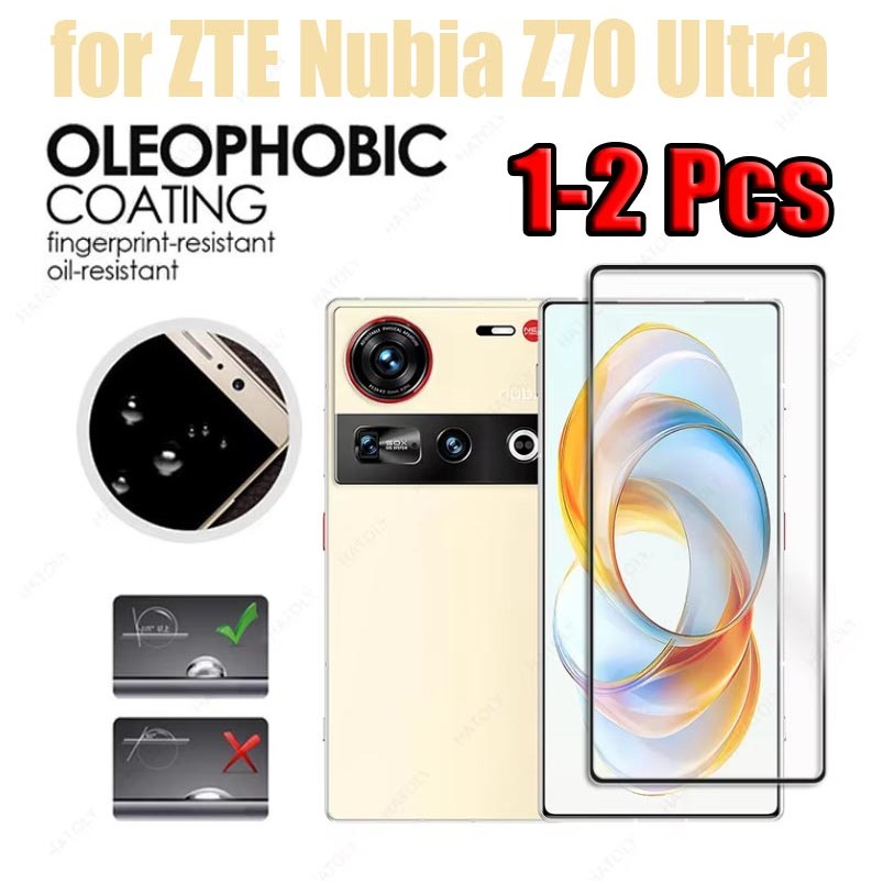 1-2 ชิ้น ZTE Nubia Z70 Ultra ฝาครอบกระจกนิรภัยป้องกันหน้าจอสําหรับ ZTE Nubia Z60 Z60S Z50 Z50S Z40 Z