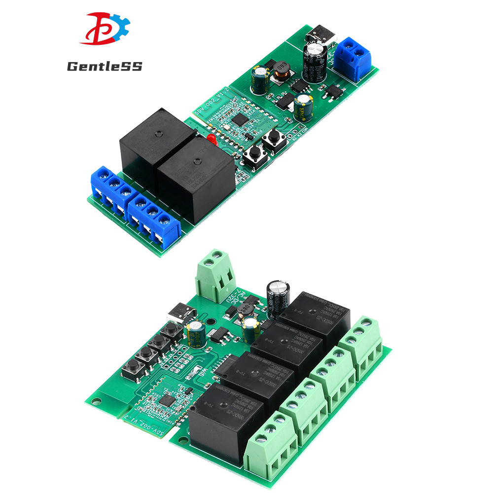 DC/AC7-32V Type-C 5V 2/3/4 Way Ewelink APP บลูทูธ WIFI รีเลย์สวิทช์โมดูลอินเทอร์เฟซ Type-C