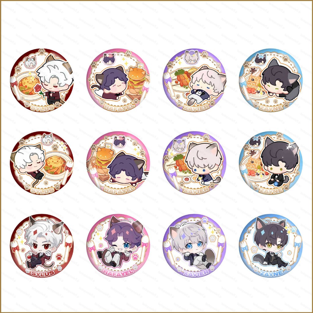 Sta5 Love and deepspace Rafayel Xavier Zayne การ์ตูนเครื่องประดับป้ายน่ารัก