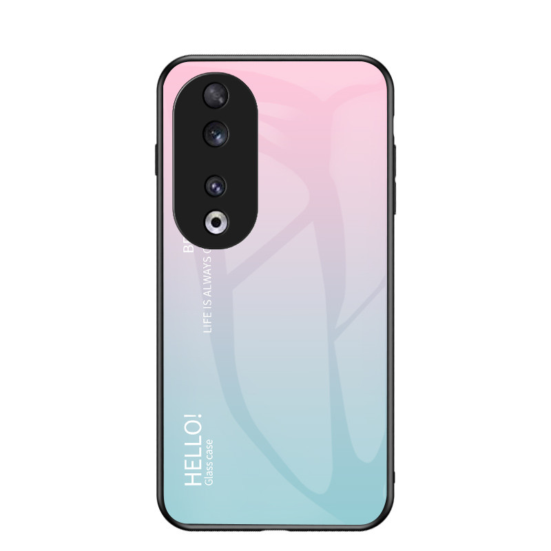 สําหรับ ให้เกียรติ 90 เคสโทรศัพท์กระจกสีไล่โทนสีฝาครอบป้องกันกระจกป้องกันการระเบิดคุณภาพสูง