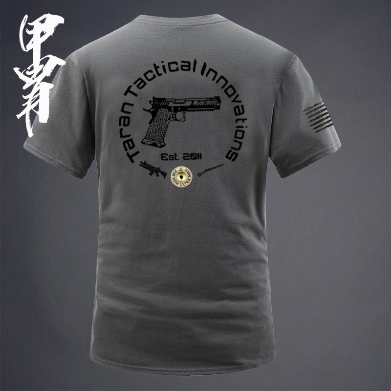 ใหม่ TARAN Industrial TARAN Equipment Renovation Brand Theme Printing Edition 100% Premium Cotton เส