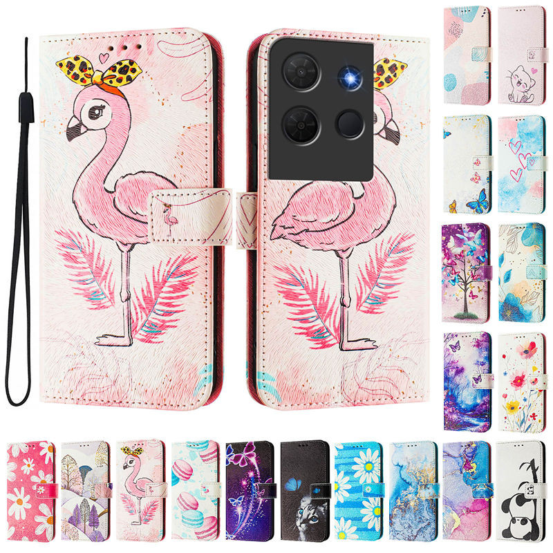 TCL ทีซีแอล 503 กรณีน่ารักทาสีรูปแบบพลิกกรณีโทรศัพท์สําหรับ ทีซีแอล 501 502 505 ทีซีแอล 50 กับ กรณีแ