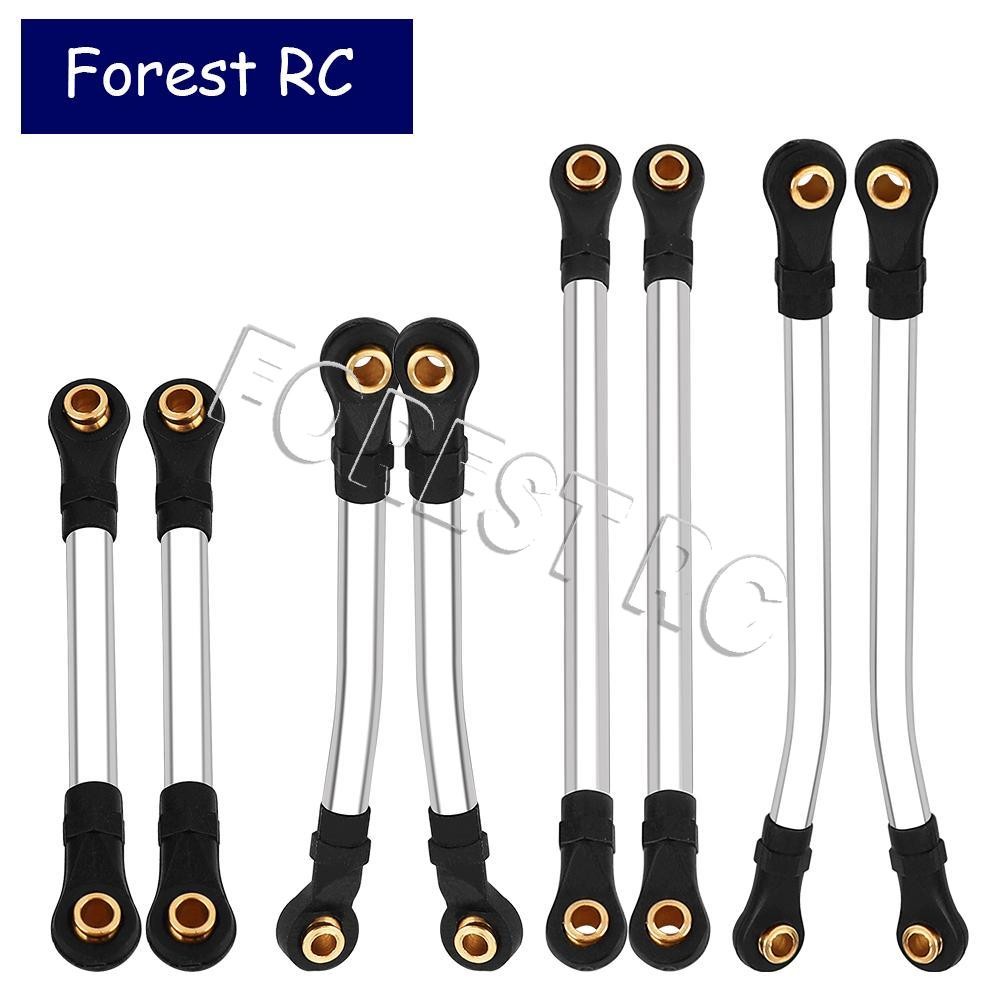 8pcs TRX-4M สแตนเลสสตีล Link ชุดสูง Clearance Links สําหรับ 1/18 RC Crawler TRX4M Body Linkage อะไหล