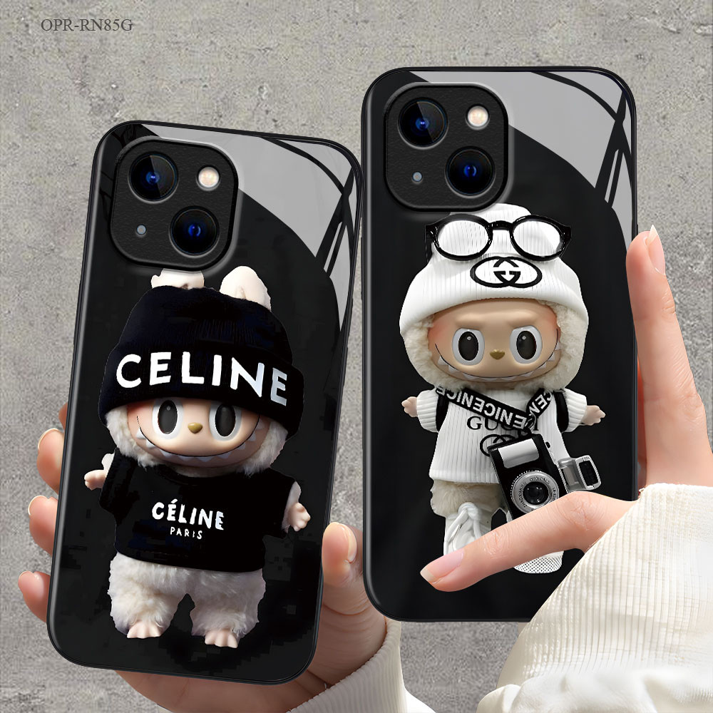 OPPO Reno 8 8Z 7 7Z 6Z 6 5 4 2F F11 F9 F7 F5 Pro Youth 4G 5G เคสออปโป้ Hat Boy Glass Case BL