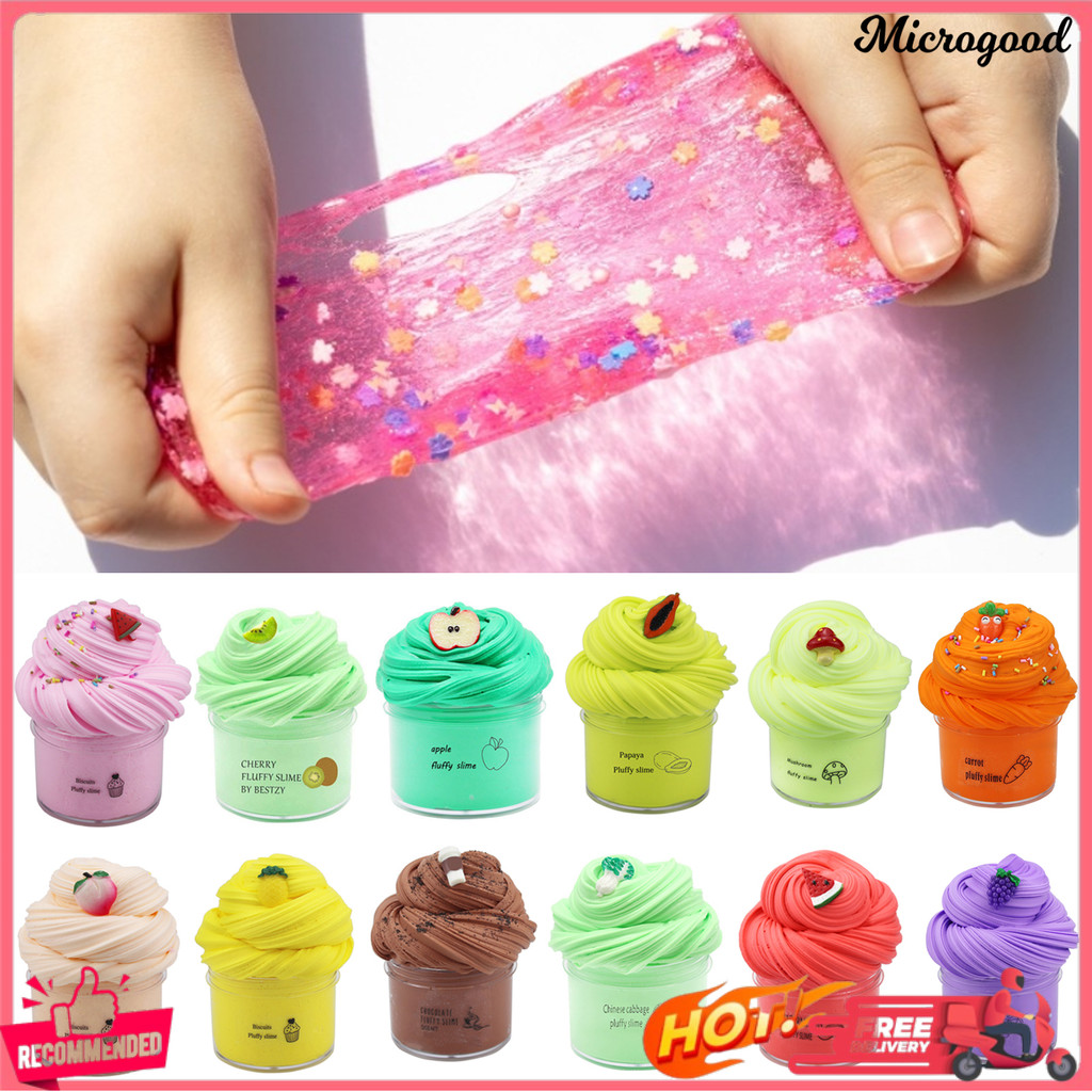 [MIC]✌70ml Slime Toy Fluffy Anti-tear ยืด Cloud Slime Butter Sludge ของเล่นเพื่อผ่อนคลาย