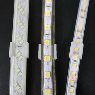 【พร้อมส่งไทย】POPU 100 ชิ้นหัวเข็มขัดยึดไฟ, 8-20 มิลลิเมตร 220 โวลต์ยืดหยุ่น COB LED Strip คลิปคงที่, 5050/5730/2835 ผู้ถือโคมไฟพลาสติกติดตั้งโคมไฟติดผนังเชื่อมต่อ