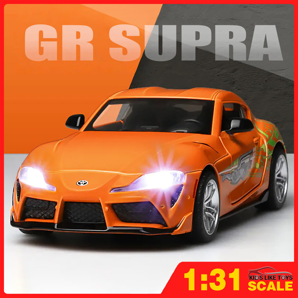 Klt 1:31 Toyota GR Supra Diecast รุ่นรถโลหะผสมรถของเล่นคอลเลกชันของขวัญสําหรับเด็กเด็กผู้หญิง