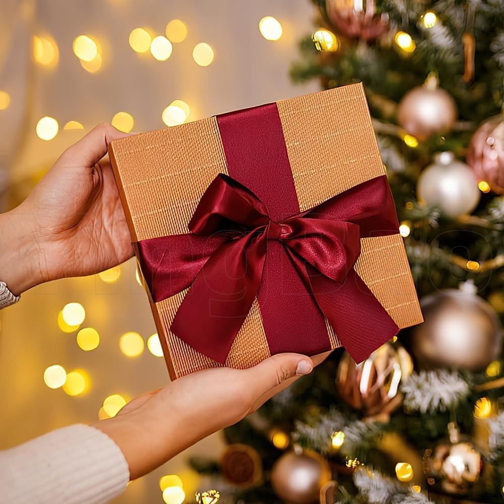 25หลาริบบิ้นสําหรับห่อของขวัญสีแดงซาตินริบบิ้นผมริบบิ้นที่สมบูรณ์แบบสําหรับห่อของขวัญเชิญลูกโป่งดอกไม้งานฝีมือเย็บพรรคตกแต่งงานแต่งงานวั - รูปที่ 7