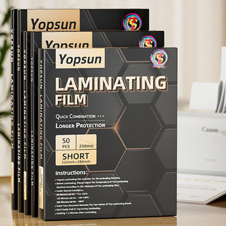 Short | A4 | Long Laminating Film High Quality 80Micron 125Micron 250Micron ( 50Pcs/Pack ) Yopsun
