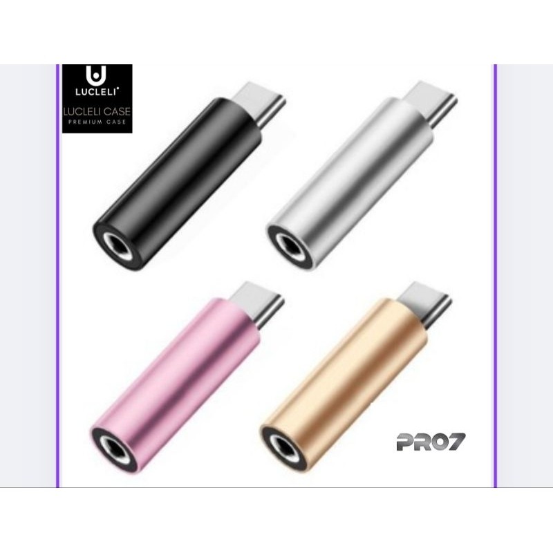 [LUCLELI PRO777] OTG AUX AUDIO JACK 3.5MM to Type C