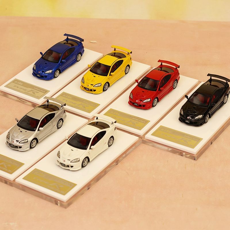 สต็อกพร้อม|Honda Type R DC5 Unlimited MUGEN Modified Version Flame 1/64 โมเดลรถเรซิ่น