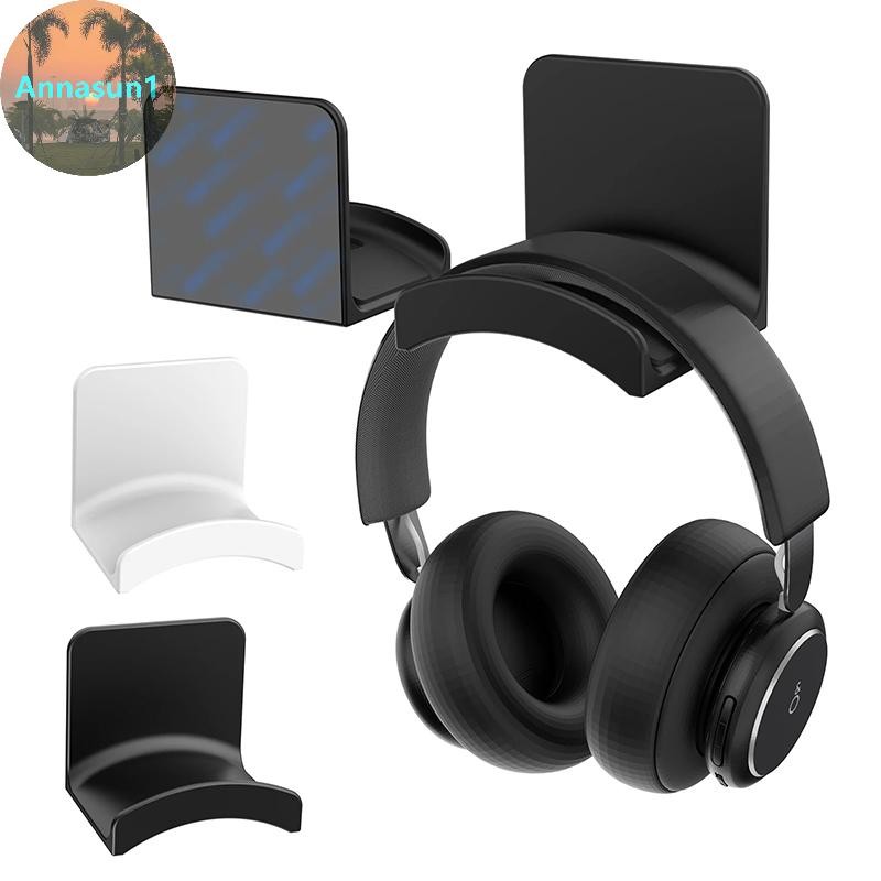 Annasun Universal ติดผนังขาตั้งหูฟัง Gaming Controller Holder ชุดหูฟังชั้นวางจอแสดงผลภายใต้โต๊ะตะขอแขวนสําหรับหูฟัง TH