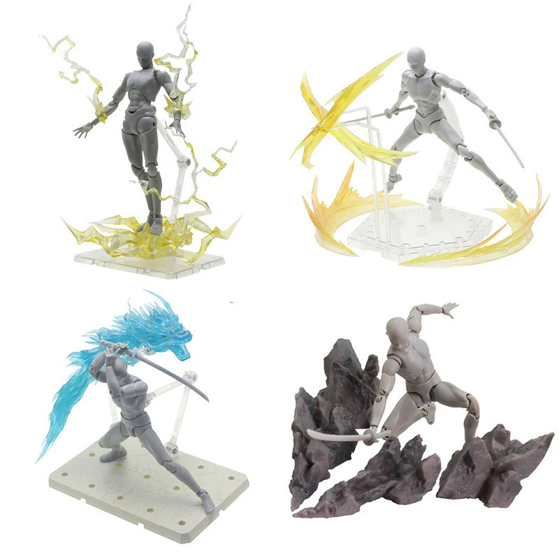 Action Figures Special Effects Thunder Effect Dragon Effect Wind Effect Anime PVC Model Toys Accesso