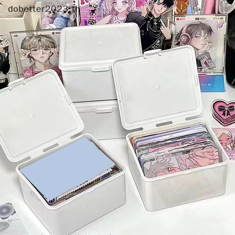 [DB] กล่องเก็บของโปร่งใสเกาหลีการ์ด Photocard กล่องเก็บของ Photo Card Organizer Classification Flip Box [คลังสินค้าพร้อม]
