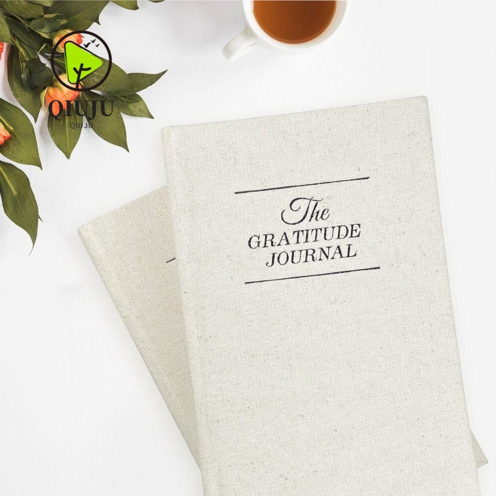 Qiuju สมุดโน๊ต เครื่องเขียน ลาย Gratitude Journal สะท้อนแสง