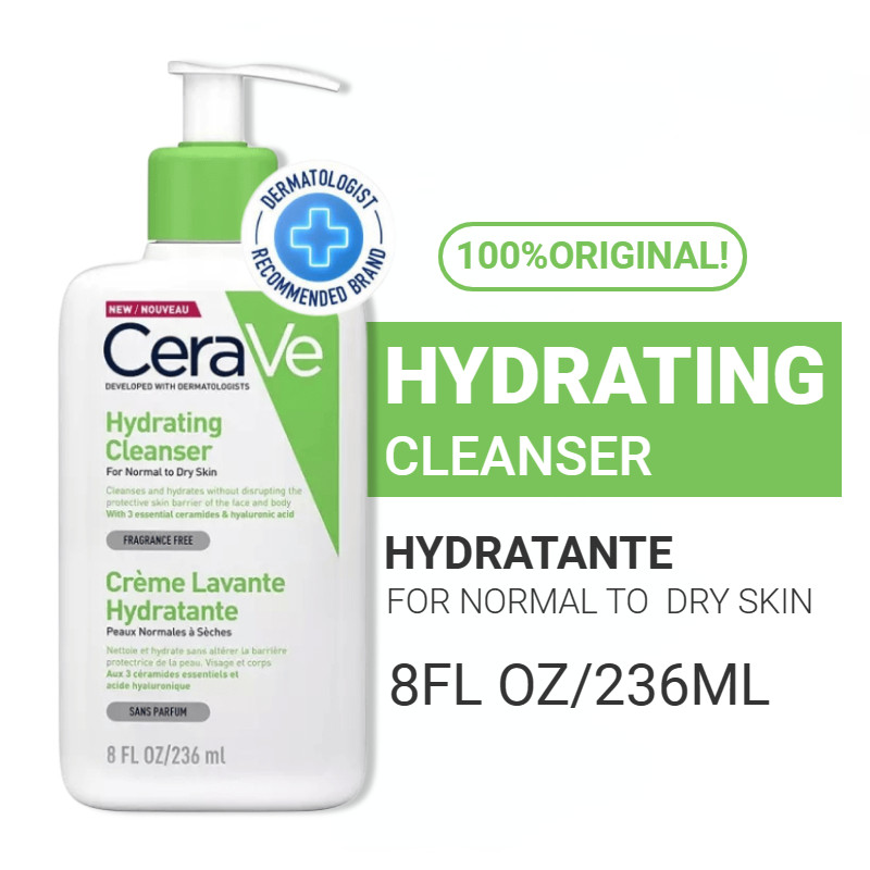 CERAVE เซราวี ไฮเดรติ้ง เฟเชียล คลีนเซอร์ 236มล