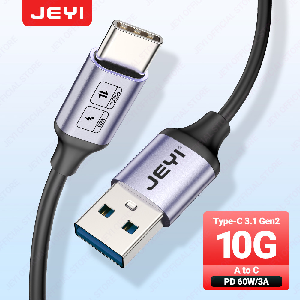 Jeyi สายชาร์จ USB A เป็น Type C 60W 10Gbps ชาร์จเร็ว