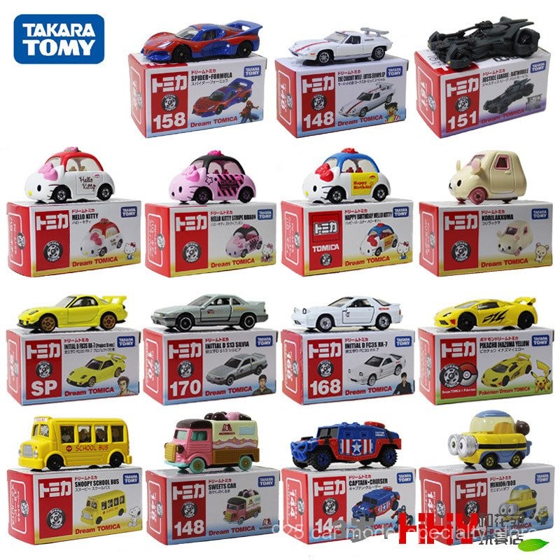 Tomy Tomica Alloy Car Dream Series Snoopy Initial D Despicable Daddy Doraemon 90p8
