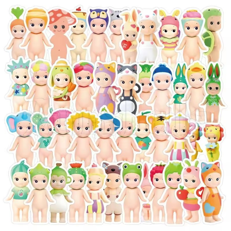 20/100 ชิ้น Sunny Angel ตุ๊กตาชุดสติกเกอร์ - Self-Sdhesive Hand Account Decals - สติกเกอร์การ์ตูน Gr