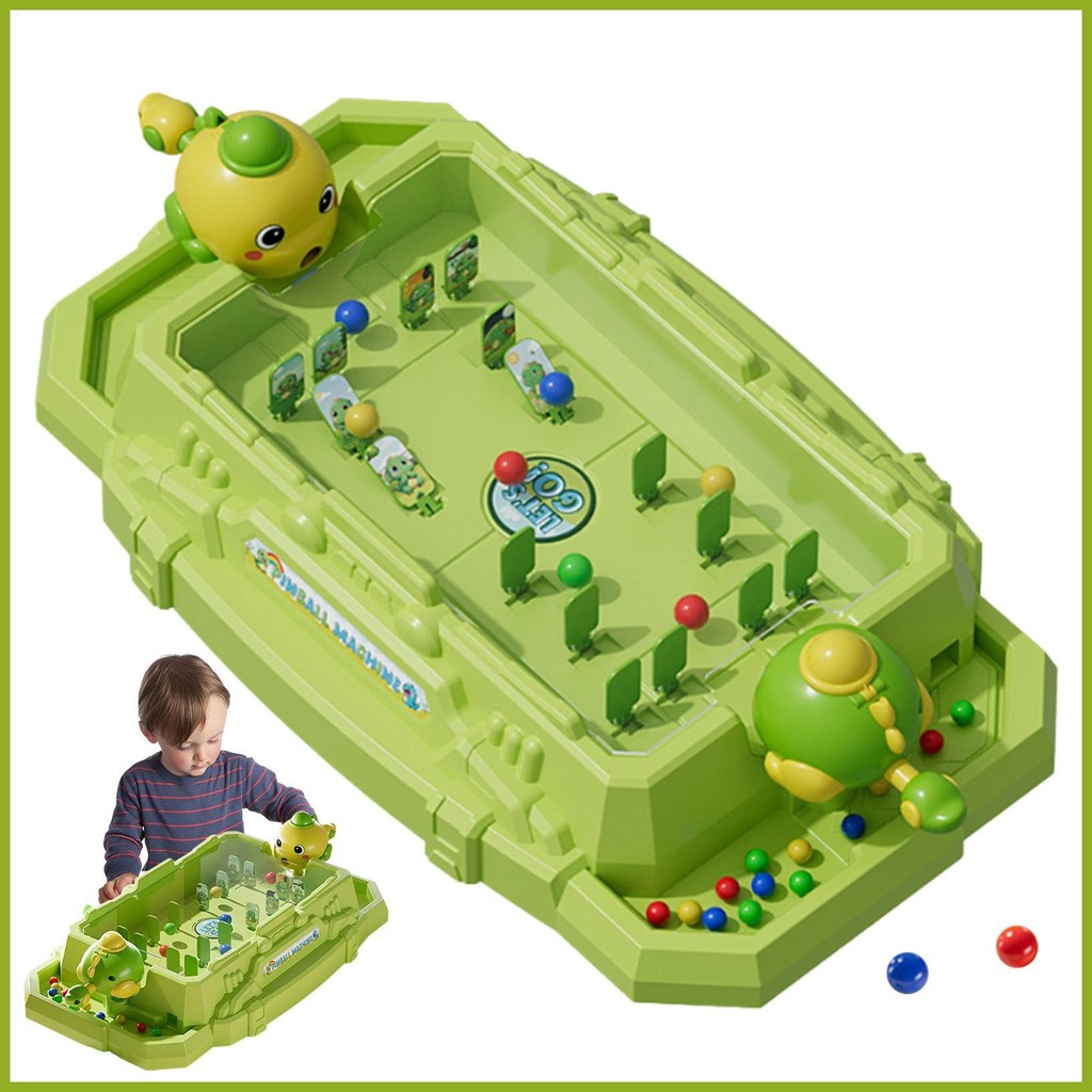 Kids Pinball Machine 2-Player Pinball Game Pinball Machine 2-Player เด็กวัยหัดเดินของเล่น Table Top 