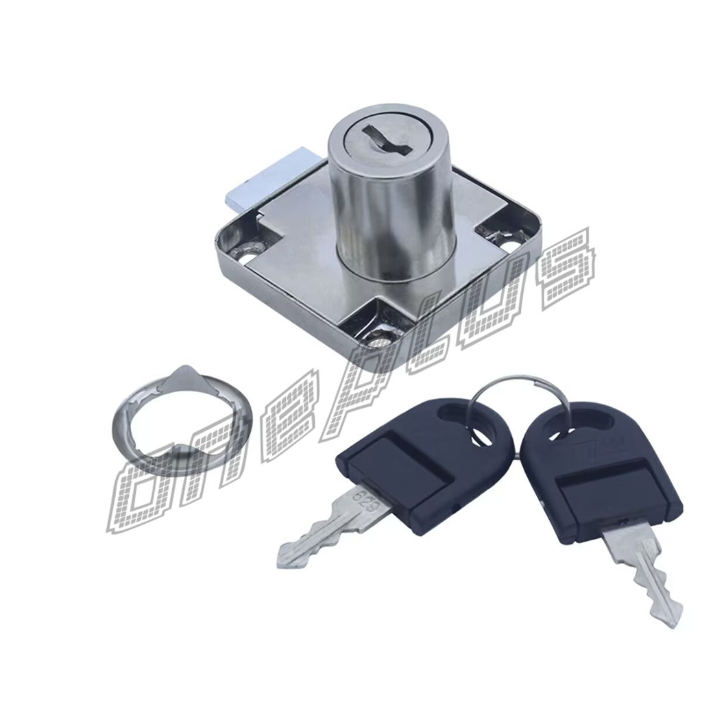 OnePlus บล๊อคกุญแจล็อคบานลิ้นชัก กุญแจลิ้นชัก เฟอร์นิเจอร์ทั่วไป สีดำ Drawer lock