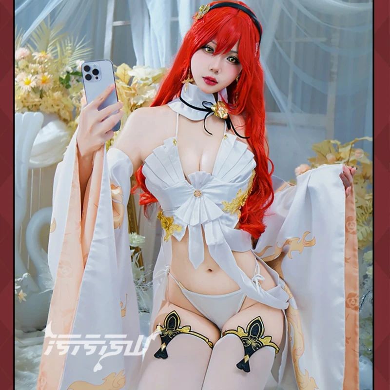Honkai Star Rail Himeko คอสเพลย์เครื่องแต่งกายชุดราตรีหรูหรา Honkai Himeko ฮาโลวีนเครื่องแต่งกายสําห