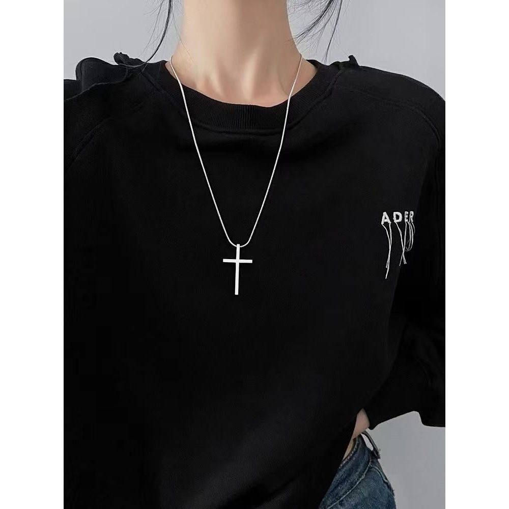 AA93 สร้อยคอสแตนเลส กางเขน ดีไซน์ทันสมัย