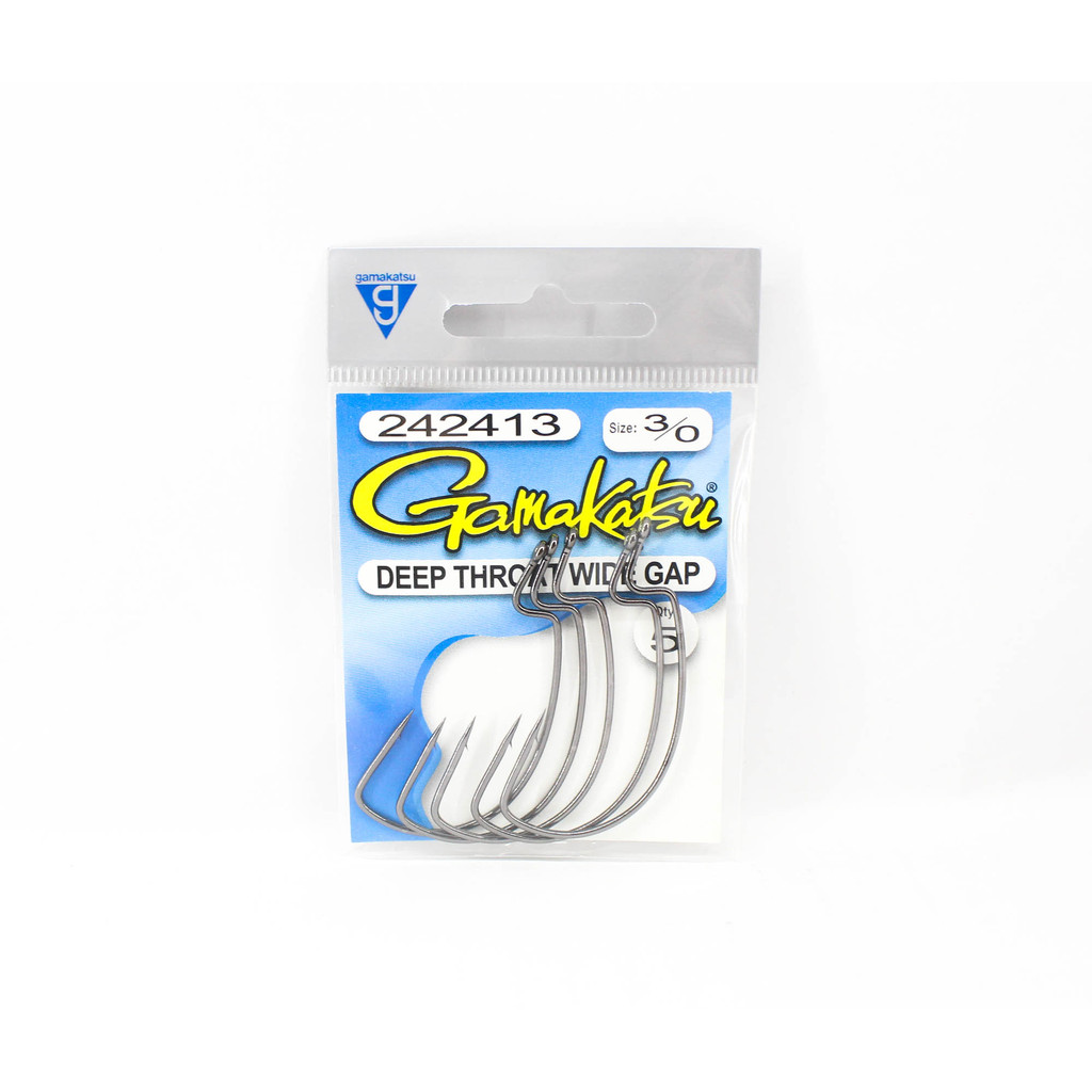 กามาคัตสึ 242413 ตะขอหนอนคอลึกกว้าง Gape NSB ขนาด 3/0,5/แพ็ค (5708)