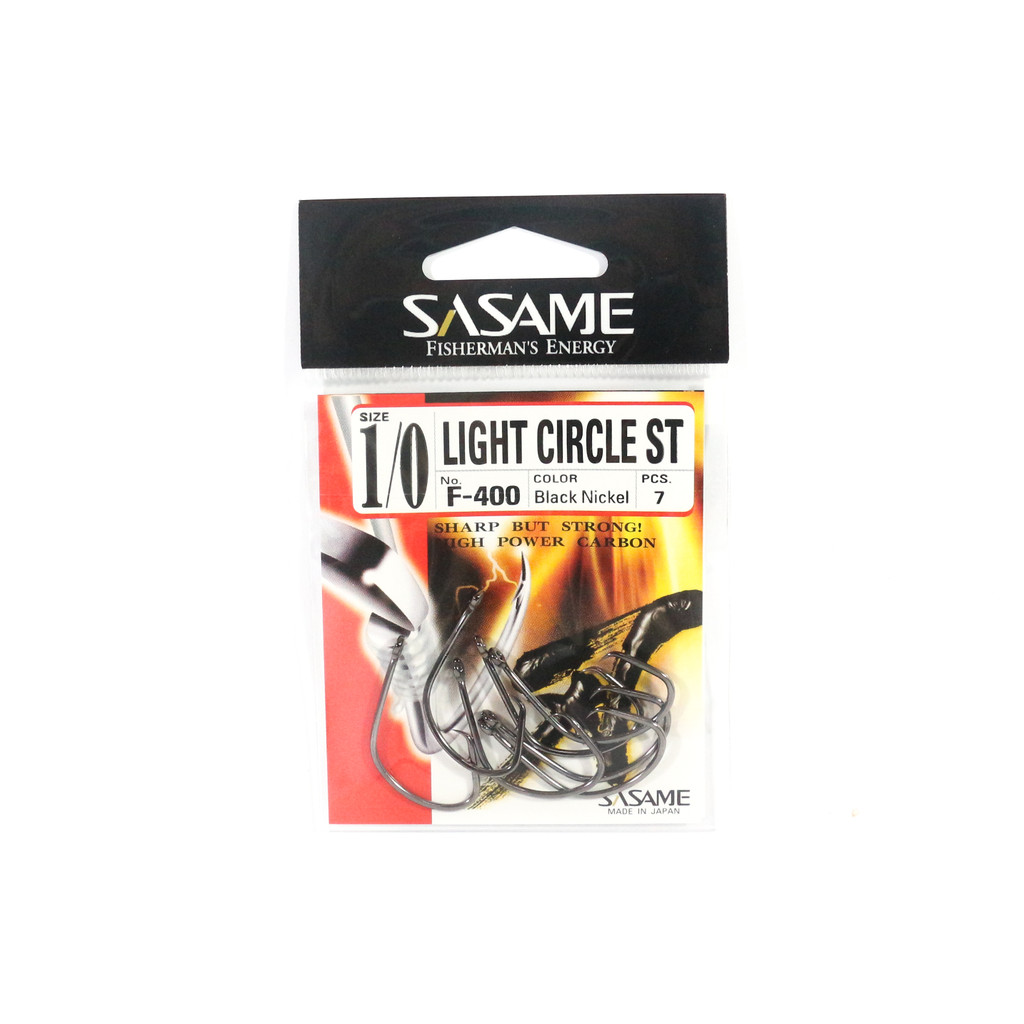 Sasame F-400 Light Circle ST Bait Hook ขนาด 1/0 (4607)