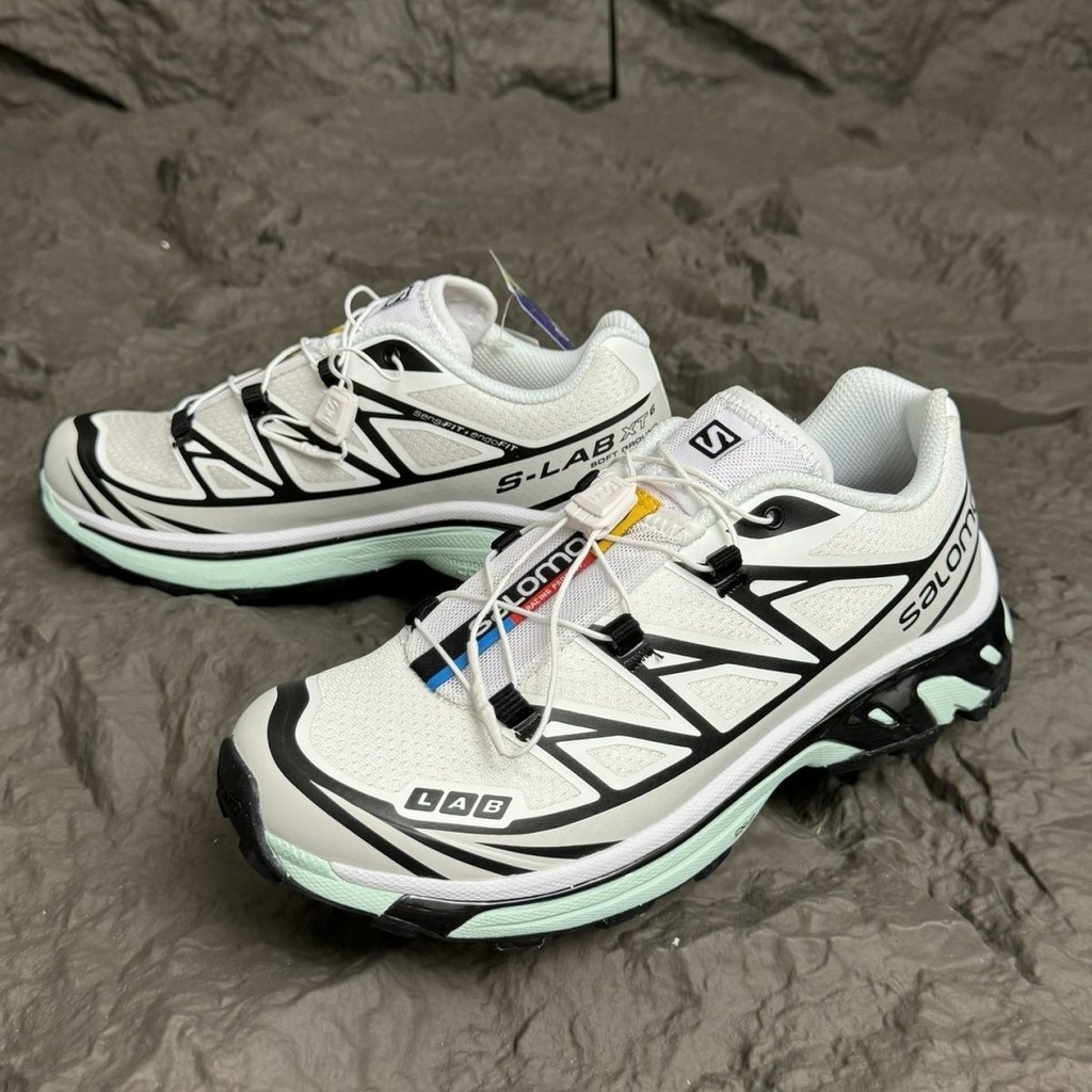 Salomon XT6 ฟังก์ชั่นกลางแจ้งกันลื่น Off-Road รองเท้ากีฬาลําลองระบายอากาศ