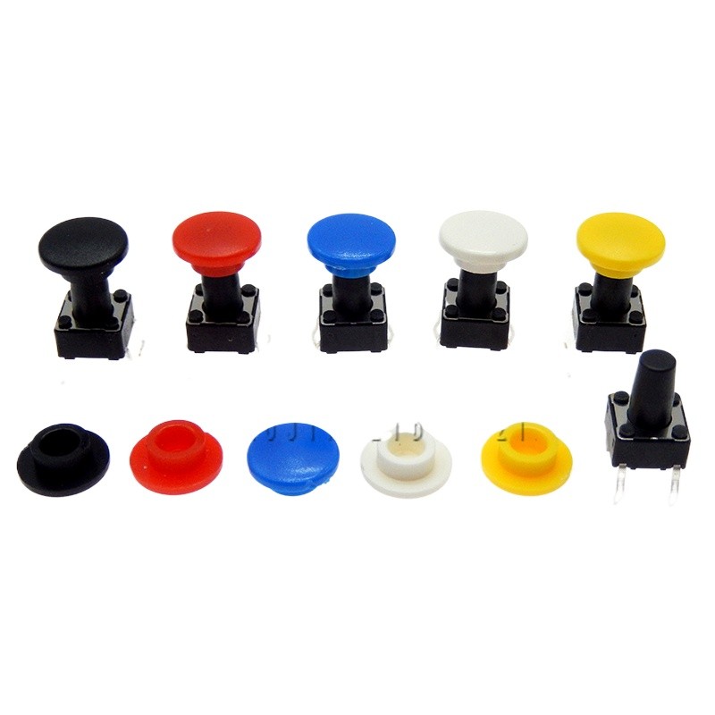 1 0p cs ไต้หวัน Yuanda 6 X 6 X 9. 5+a 2 9-8MM Button Cap 6 * 6 * 9. 5m m In-Line Switch Light Touch 