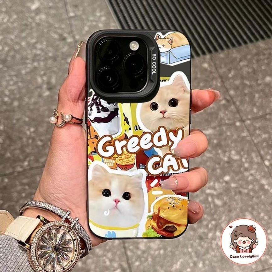 ส่งจากไทย การ์ตูนหี เคสไอโฟน11 เคส IPhone 16 15 14 13 Pro Max XR พสัส13 12 Pro 7 8Plus SE X Xs Max Hard Case