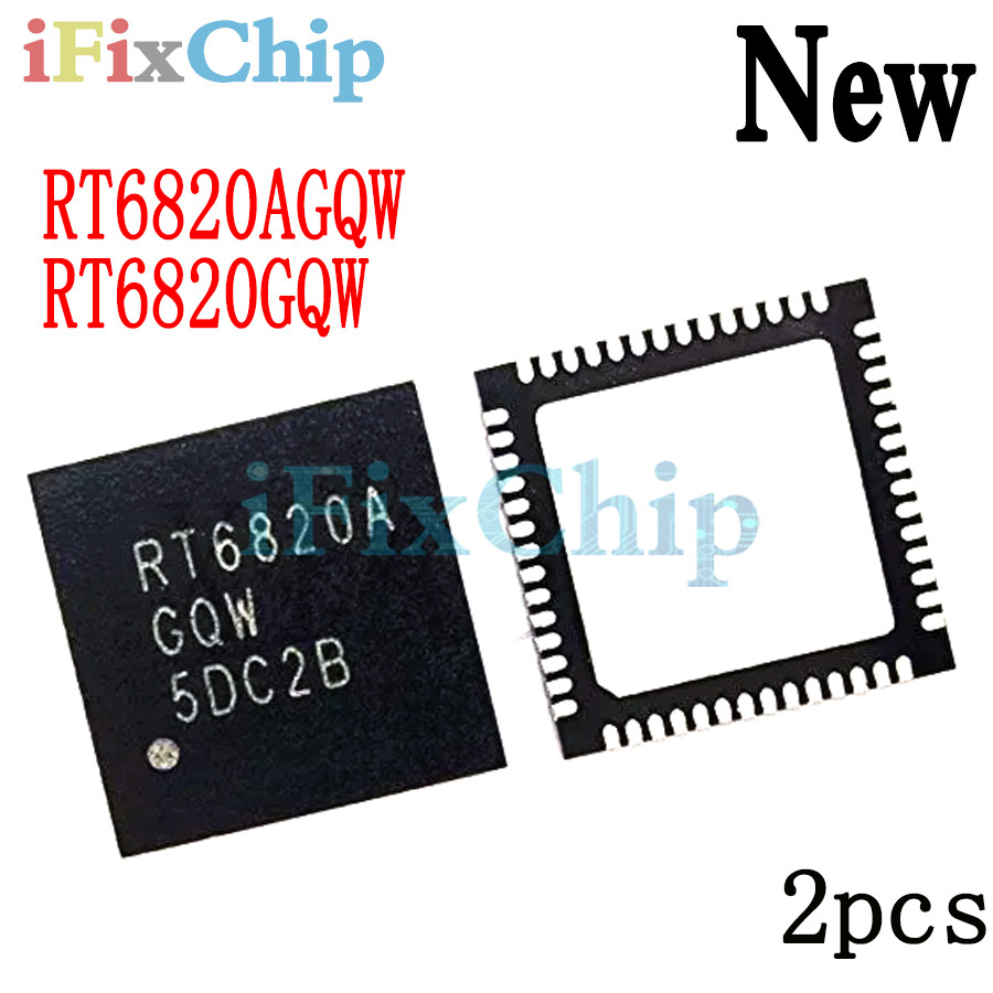 2 ชิ้นใหม่เอี่ยม RT6820AGQW RT6820A RT6820GQW RT6820 QFN56