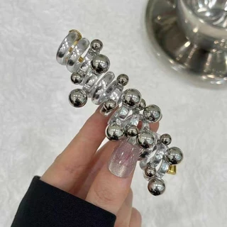 ในไทย-พร้อมส่ง ยางรัดผมหางม้า สายโทรศัพท์ลายมุก ละเอียดอ่อนหวาน สไตล์เกาหลี สำหรับผู้หญิง ความยืดหยุ่นสูงG3263