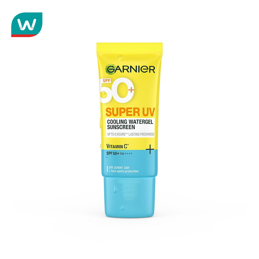Garnier การ์นิเย่ ซูเปอร์ ยูวี คูลลิ่ง วอเตอร์เจล ซันสกรีน วิตามินซี+เอสพีเอฟ50+